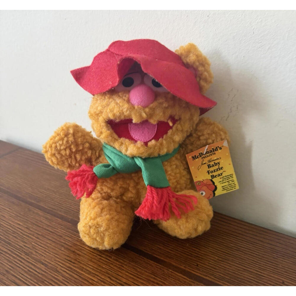 Vintage McDonalds Jim Henson Baby Fozzie Bear 1988 Christmas Muppet Babies